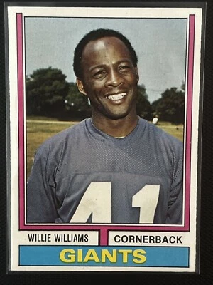1974 Topps Willie Williams #284 Giants 🏈 - Image 1 of 2