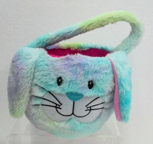 Conejo de Pascua Peluche Cesta Mango Pastel Conejo Peludo con Orejas Peluche - Imagen 1 de 6