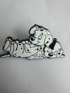 LE 100 Disney Pin 101 Dalmatians Puppies Sleeping Dogs Nap Acme BLACK RARE (A1)