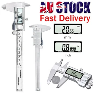 Stainless Steel Electronic Measuring Tool LCD Digital Vernier Caliper 6" 150mm - Picture 1 of 7