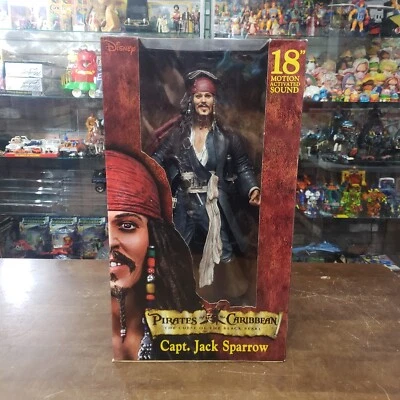 NUEVO SIN USAR SELLADO Capitán Jack Sparrow NECA Piratas del Caribe 18" Figura R Foto 1 de 4