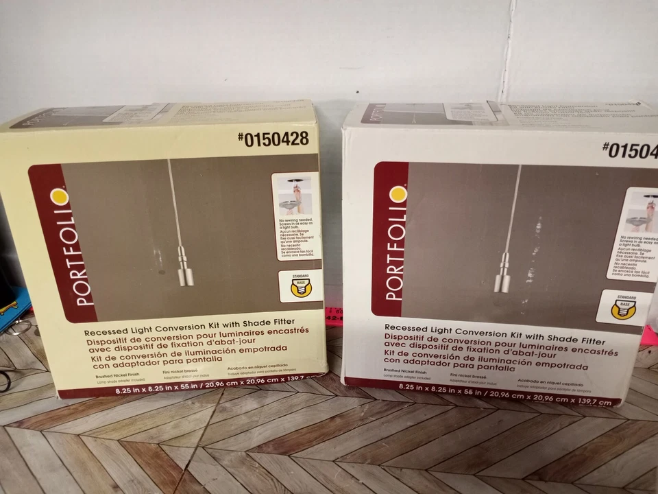 2 Portfolio Recessed Light Coversion Kit #0150428 Brushed Nickel Finish  - Image 1 of 4