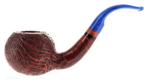 Pfeife Luigi Viprati EXTRA sandgestrahlt braun shape full bent tomato - Bild 1 von 10