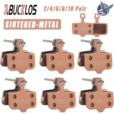 2/4/6/8/10 pares de pastillas de freno de disco de metal sinterizado BUCKLOS aptas para nivel SRAM/AVID Elixir Foto 1 de 4