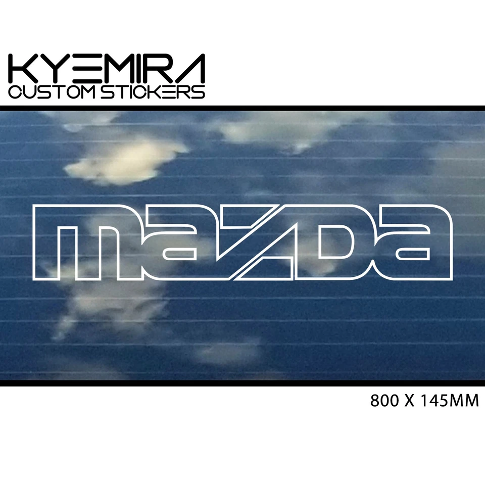 MAZDA Window banner 800mm Vinyl Decal/Sticker KCS CX-3 CX-5 CX-7 CX-9 RX3 RX7 - Image 1 of 1