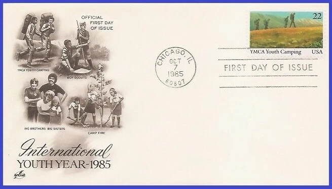 USA5 #2160 U/A ARTCRAFT FDC   YMCA Youth Camping Boy Scouts - Image 1 of 1