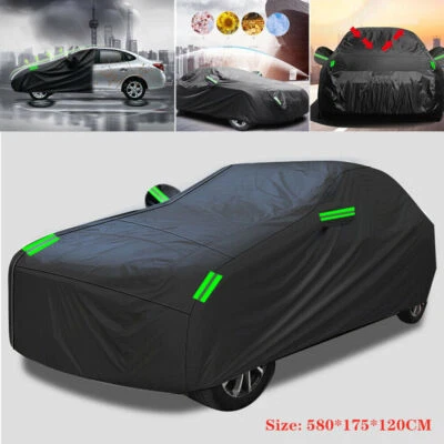 US Universal Size Full Car Cover Waterproof Rain/UV/Dust Resistant Weather Proof - Image 1 of 4