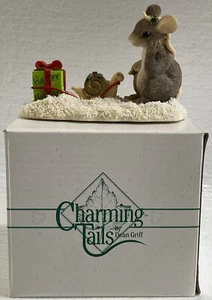 Charming Tails ~ WAITING FOR XMAS Figure  87/496 ~ Fitz & Floyd ~MINT IN BOX - Picture 1 of 14