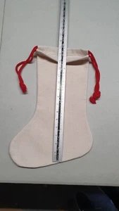 Sublimation Leerleinen Weihnachtsstrumpf 38x18cm Wärmeübertragung Druck - Bild 1 von 1