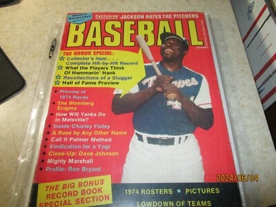 Vintage Spring 1974&1976 Sports Quarterly Baseball Magazine Aaron & Lynn Covers - Image 1 of 2