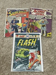 Superman #198, Action Comics #149, and The Flash #236 (Comic Lot) - Picture 1 of 10