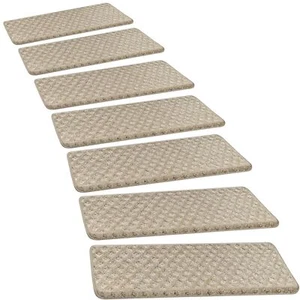 Bullnose Carpet Stair Treads Tape Free Non-Slip Indoor Stair Protectors Pet F... - Picture 1 of 7