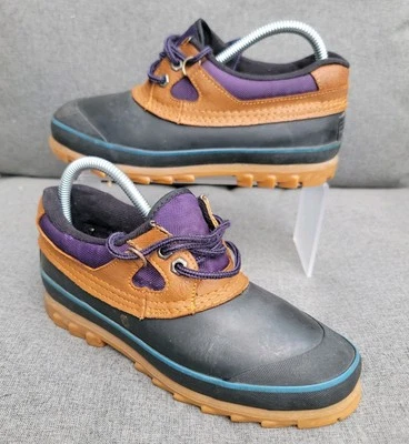 Trader Bay Womens size 6 Steel Shank Waterproof Purple Brown Duck Boots Shoes - Image 1 of 4