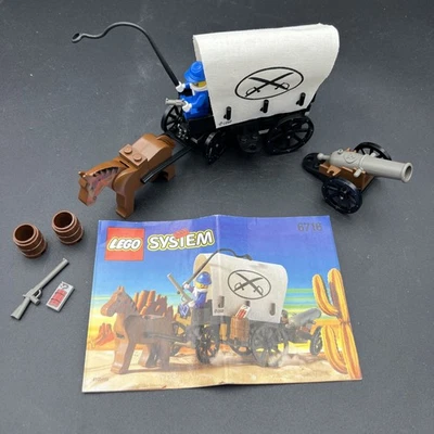 Lego 6716 Western Cowboys Weapons Wagon 100% Completo 1996 con Instrucciones Foto 1 de 4