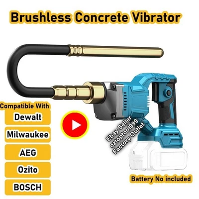 Electric Concrete Vibrator Brushless For Dewalt Milwaukee AEG Ozito 18V Battery - image 1 of 4