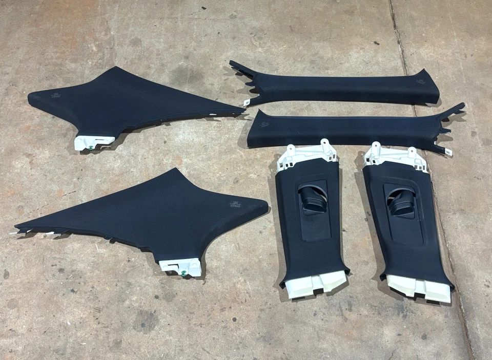 14 15 16 Lexus IS250 IS350 A B C Pillar Trim Panel Cover Set Black PO37 OEM Foto 1 de 4