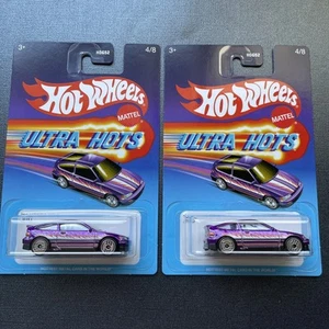 HOT WHEELS - ULTRA HOTS - '88 HONDA CR-X - #4/8 Lot X2 - Purple - Target Exc - Picture 1 of 7