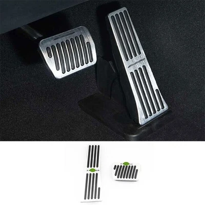 Cubierta de pedal acelerador de pedal de freno para Lincoln Aviator 2020-21 aluminio plateado Foto 1 de 4