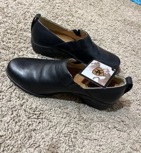 ARIAT ATS Equipped Slip On Black Leather Paddock Shoes Sz 7.5 B New with Tags. - Picture 1 of 10