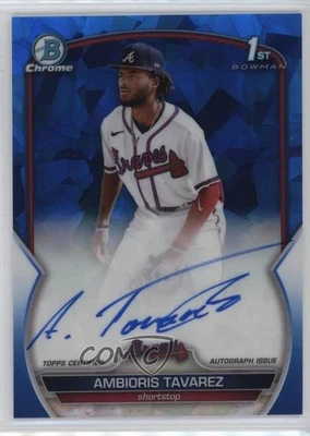 2023 Bowman Sapphire Edition Chrome Prospects Ambioris Tavarez #BSPA-AT Auto - Image 1 of 2