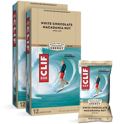 CLIF BARS - Energy Bars - White Chocolate Macadamia Nut Flavor - Made with - Image 1 of 4