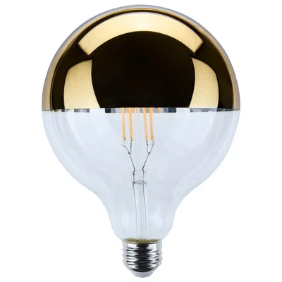 8 Watt G40 LED - Medium Base - 2700K CCT - Gold Crown - 100 Watt Replacement - 6 - Image 1 of 4