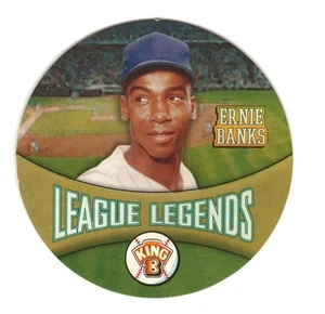 2001 KING-B LEAGUE LEGENDS DISCS - ERNIE BANKS # 7 H.O.F. BASEBALL KARTE - NRMT - Bild 1 von 2