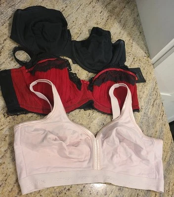 Lote de 3 Sujetadores Cacique Talla 40DD 1 Nuevo Con Aros e Inalámbrico Balconette Foto 1 de 4