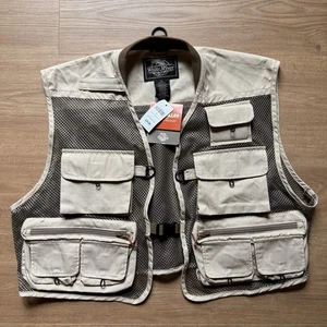 Neu mit Etikett White River Fly Shop Angelweste khaki Reißverschlusstaschen brandneu XL - Bild 1 von 8