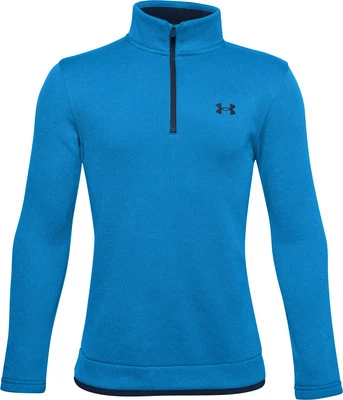 Under Armour SweaterFleece Junior Training Top Blue Long Sleeve Half Zip Kids - Image 1 of 2