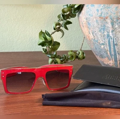 Gafas de sol Moschino Bold rojas cuadradas Foto 1 de 4