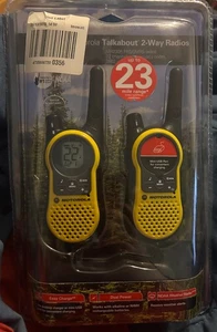 Motorola Talkabout Mh230r 22-channel Frs/gmrs Two-way Radio Pair 23 Mile new - Picture 1 of 4