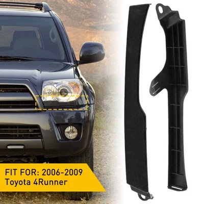 Black Front Headlight Filler Trim Set &Right Left for 2006-2009 Toyota 4Runner Foto 1 de 4
