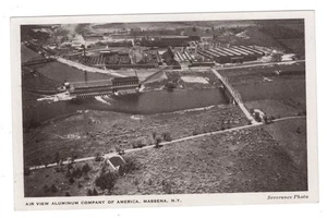 MASSENA NY AERIAL VIEW OF ALCOA ALUMINUM CO - Picture 1 of 2