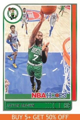 2021-22 Hoops #9 Jaylen Brown Boston Celtics Basketball - Image 1 of 2