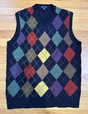 Beautiful Men’s J. Crew Lambswool Argyle Sweater Vest, Size S - Image 1 of 4