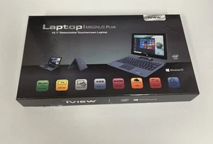 iView Magnus Plus Detachable 2-in-1 Laptop 4GB/64GB Windows 10 Black - Picture 1 of 5