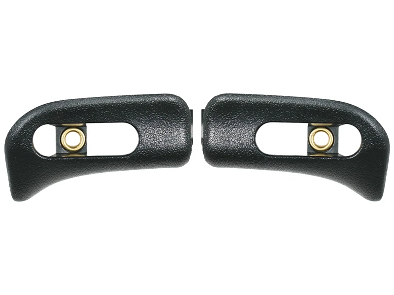 Caps Set for Sun Visor Mercedes R129 & A124 Convertible Black Left + Right - Image 1 of 1