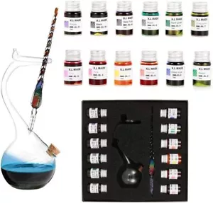 Handmade High Borosilicate Glass Glass Dip Pen Ink Set-Crystal Pen with 12 Co - Picture 1 of 8