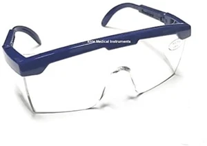 EMI # 411 BLAU Vollrahmen verstellbar Brille Labor Schutzbrille US VERKÄUFER - Bild 1 von 1