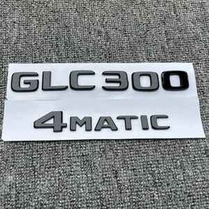 GLC300+4MATIC Gloss Black Rear Star Trunk Emblem Badge Fits Mercedes Benz C253 - Foto 1 di 5