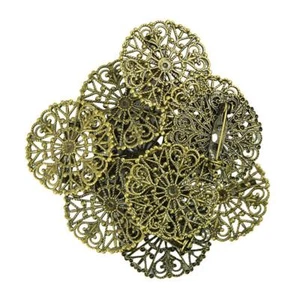10× Retro Blank Brooch Settings Cabochons Base Tray for - Picture 1 of 7