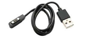 SYSTEM-S USB 2.0 Cable 60 CM Charging for Kospet Tank T2 Smart Watch IN Black - Zdjęcie 1 z 4