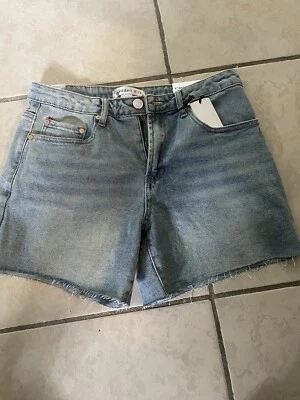 ¡¡NUEVO CON ETIQUETAS!! Pantalones cortos de mezclilla para mujer Madde Girl Juniors talla 9 Foto 1 de 4