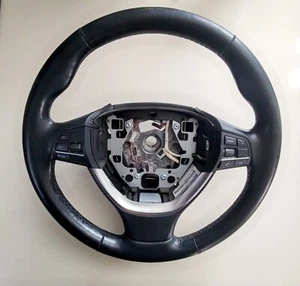 2009-2015 BMW 740i 740Li 750i 750Li F01 Steering Wheel Leather Oem - Picture 1 of 10