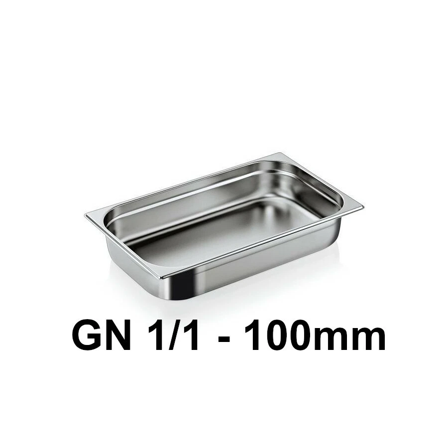 GASTRO-BEDARF-GUTHEIL 1/1 - 100mm Tief Gastronormbehälter GN Behälter Edelstahl Chafing Dish
