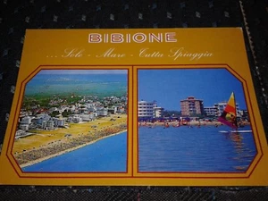 CARTOLINA D'EPOCA BIBIONE SOLE SPIAGGIA MARE F8801 - Picture 1 of 1