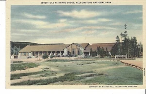POSTAL PARQUE NACIONAL DE YELLOWSTONE ANTIGUO ALBERGUE FIEL - Imagen 1 de 2
