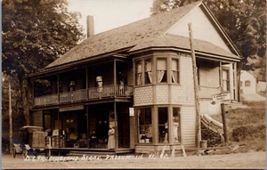 RPPC c1909 Passumpsic , Vermont. D.C. Farringron's Store  Postcard - Picture 1 of 2