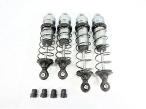 Losi Tenacity TT DB Pro Front Rear Silver Aluminum Shock Set w/ Springs SCT - Picture 1 of 5